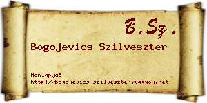 Bogojevics Szilveszter névjegykártya